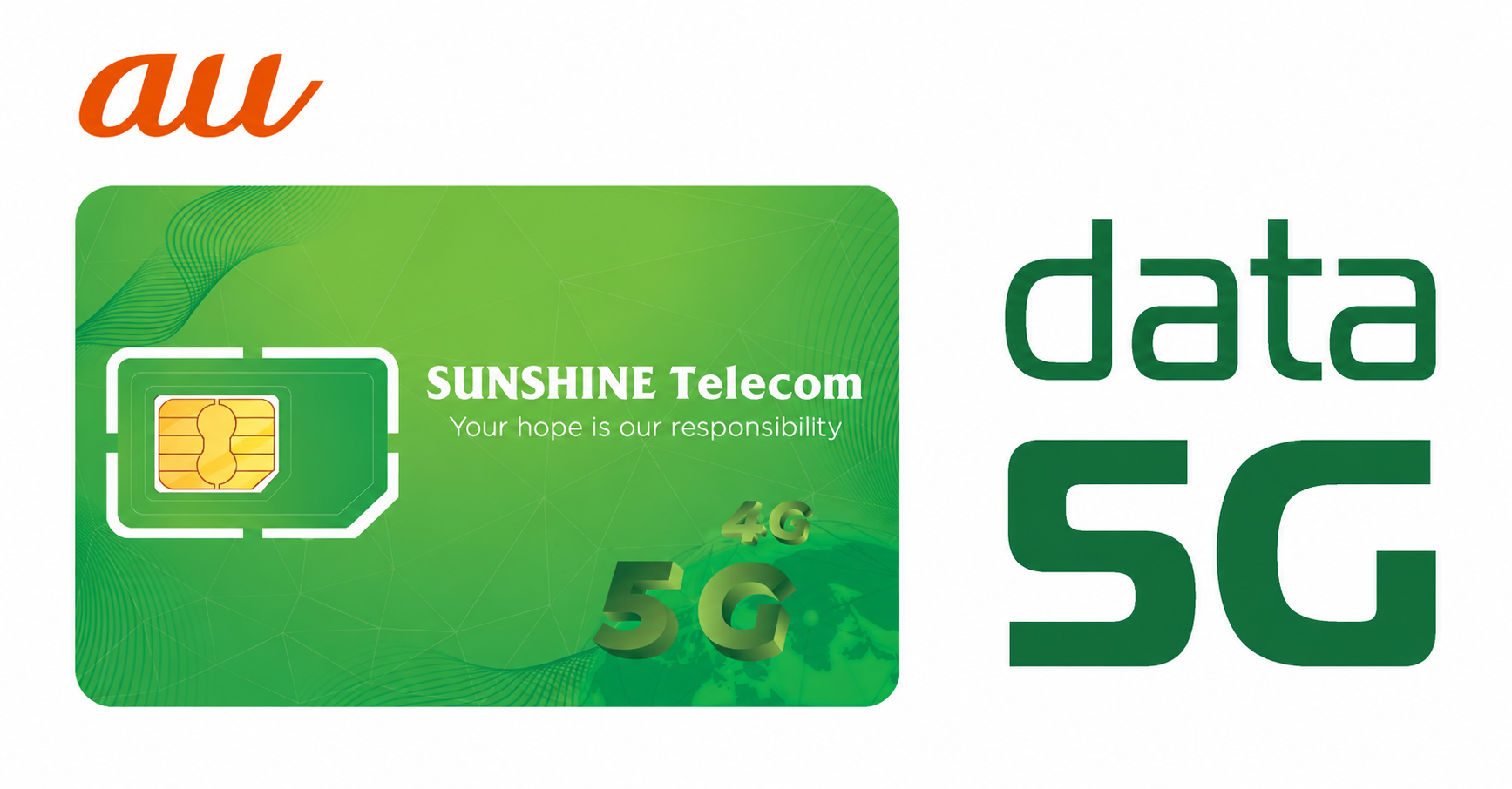 AUデータSIM（月間1GB）